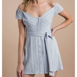 Off the shoulder A line sundress